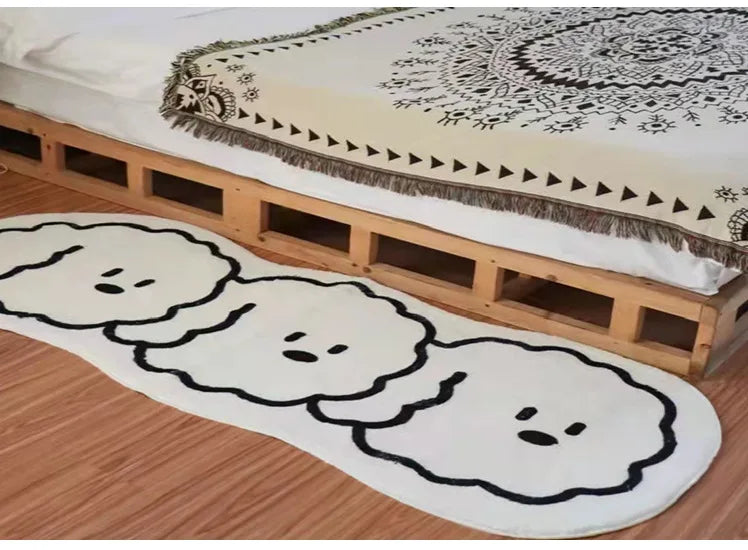 Irregular Cartoon Animal Imitation Cashmere Carpet