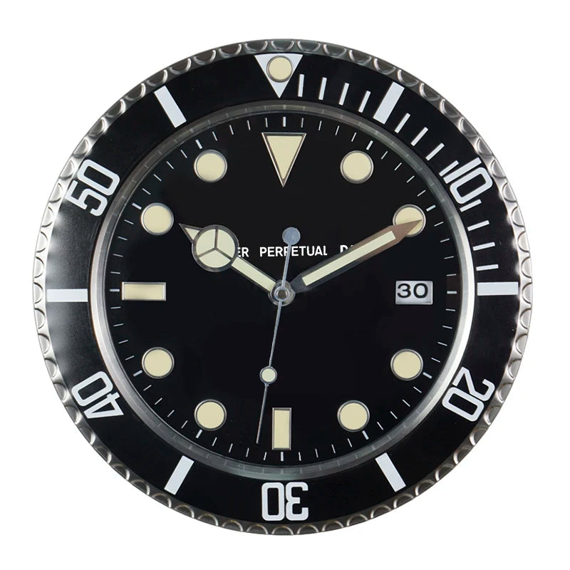 34cm Luxury Creative Wall Clock Modern Metal Design Art Wall Clock