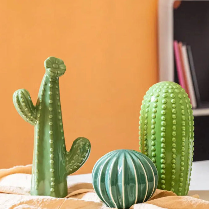 Nordic Ceramic Handicrafts Simulation Cactus Ornaments