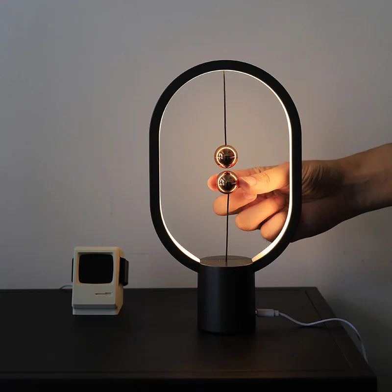 USB Powered Mini Ellipse Magnetic Mid-Air Switch Night Light