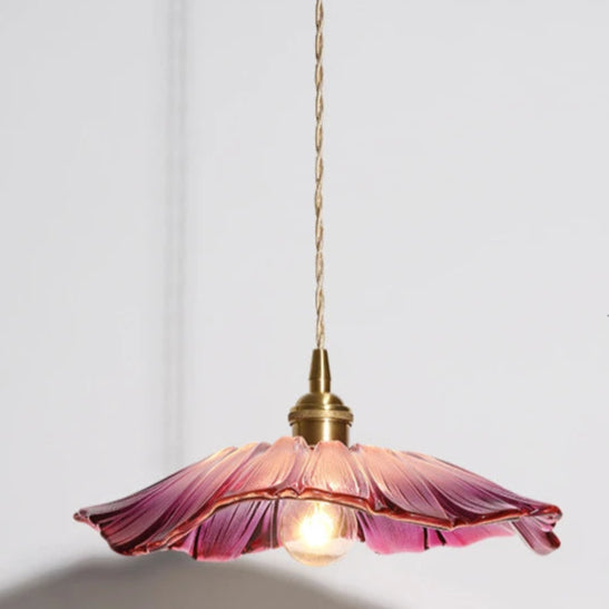 Modern Pendant Lights Flower Glass Hanging Lamps