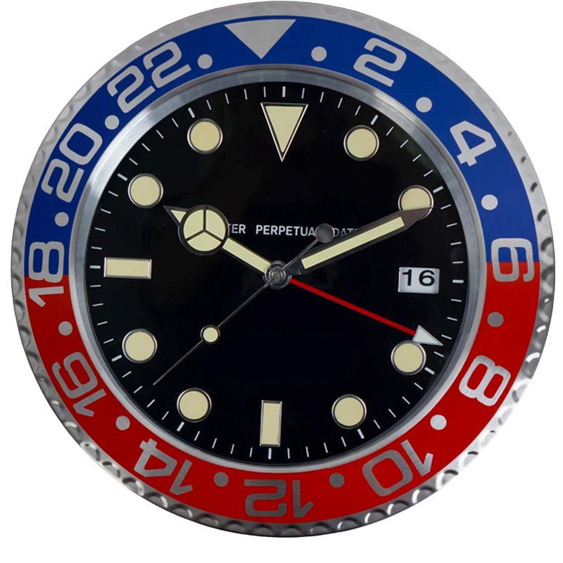 34cm Luxury Creative Wall Clock Modern Metal Design Art Wall Clock