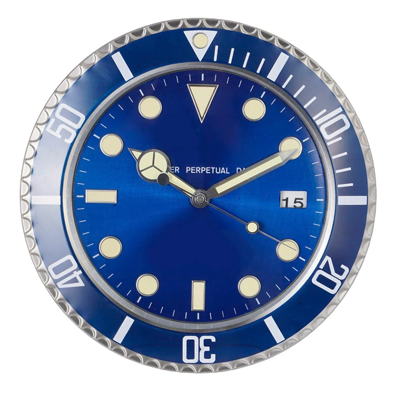 34cm Luxury Creative Wall Clock Modern Metal Design Art Wall Clock