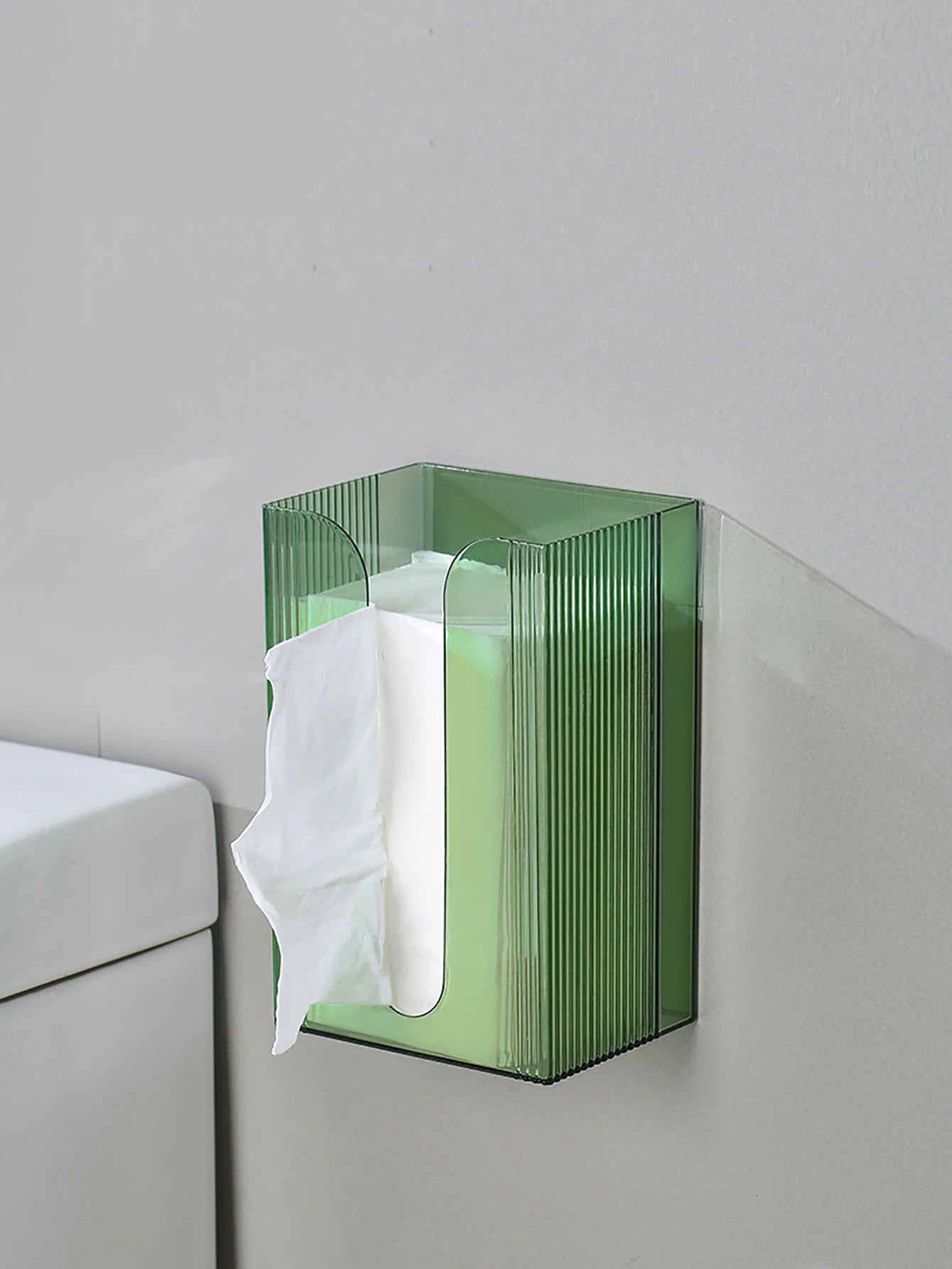 Bathroom Wall-Mounted Self-Adhesive Tissue Box