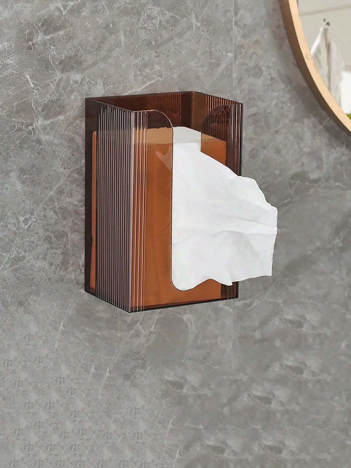 Bathroom Wall-Mounted Self-Adhesive Tissue Box