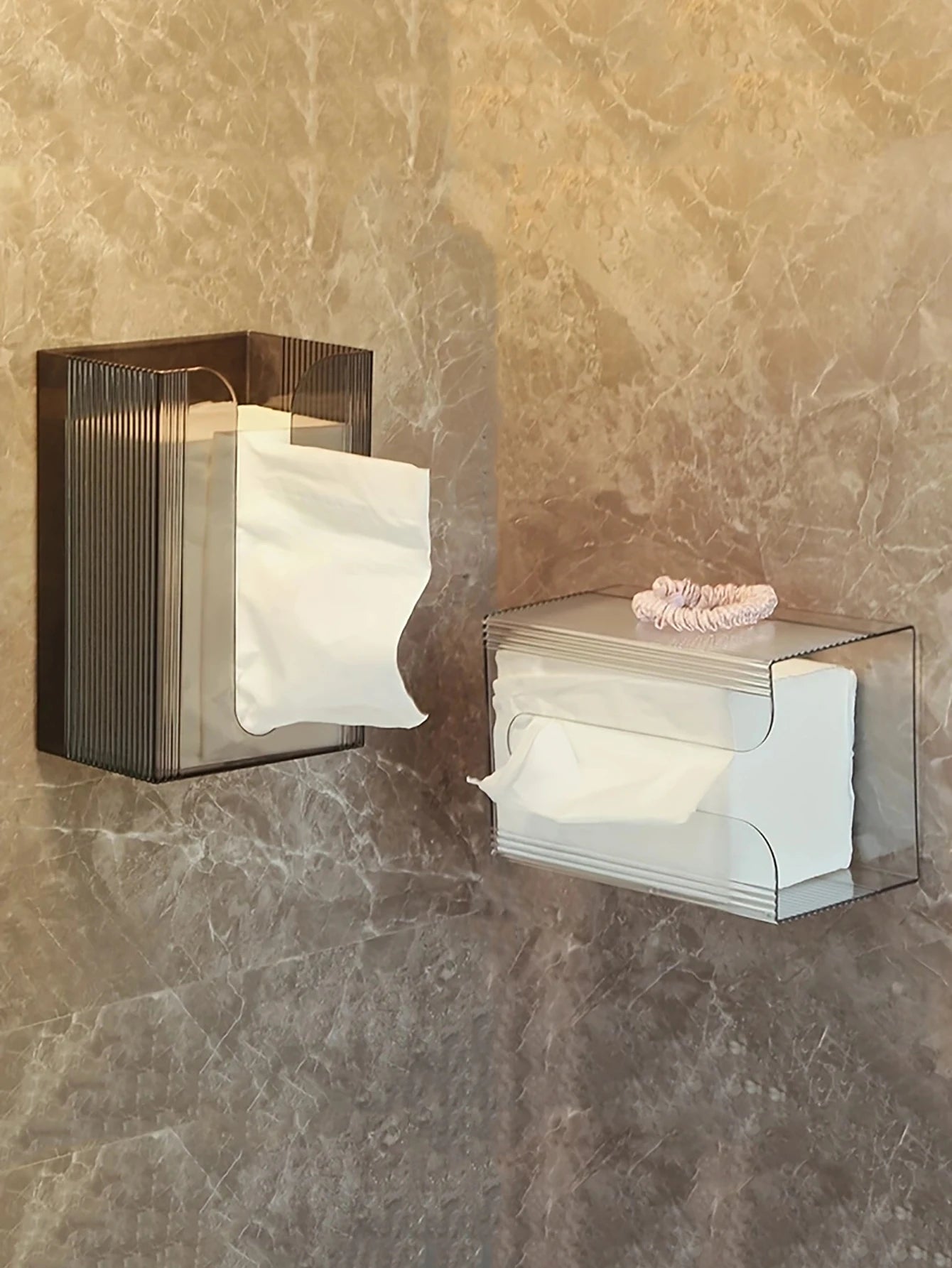 Bathroom Wall-Mounted Self-Adhesive Tissue Box