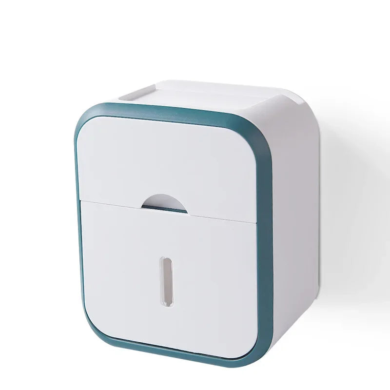 Storage Box Toilet Paper Organizer Waterproof High Capacity