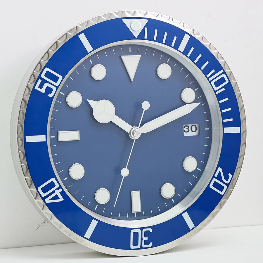 34cm Luxury Creative Wall Clock Modern Metal Design Art Wall Clock