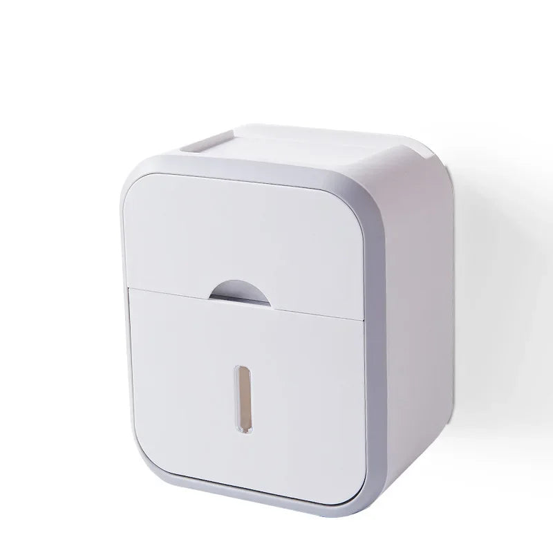 Storage Box Toilet Paper Organizer Waterproof High Capacity