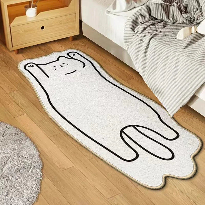 Irregular Cartoon Animal Imitation Cashmere Carpet