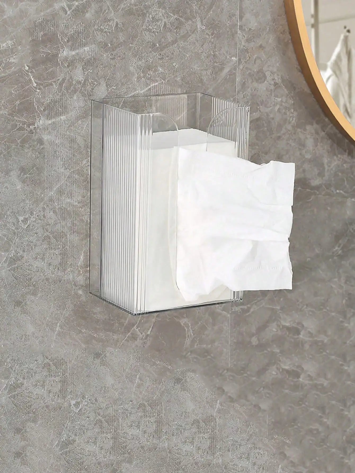 Bathroom Wall-Mounted Self-Adhesive Tissue Box