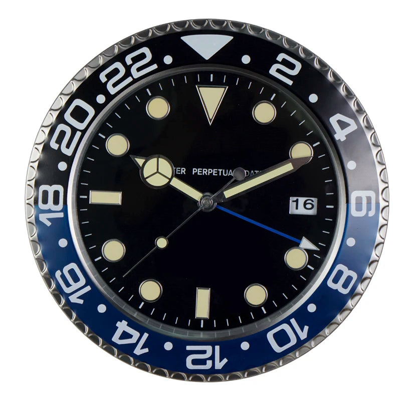 34cm Luxury Creative Wall Clock Modern Metal Design Art Wall Clock