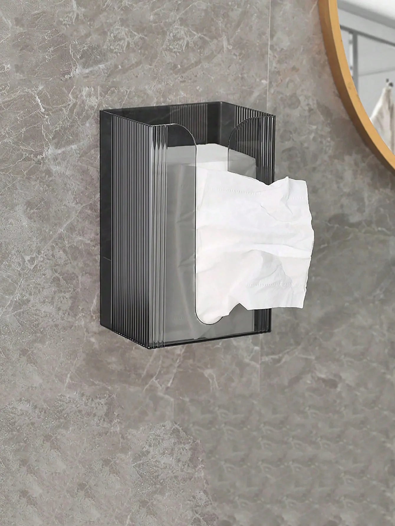 Bathroom Wall-Mounted Self-Adhesive Tissue Box