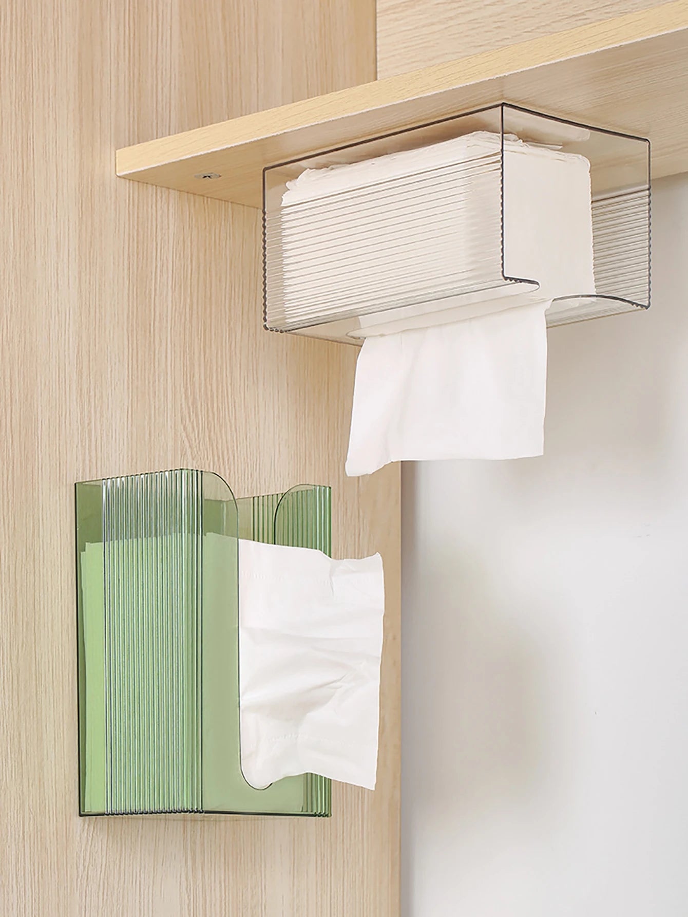 Bathroom Wall-Mounted Self-Adhesive Tissue Box