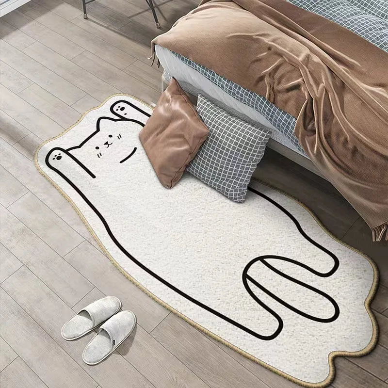 Irregular Cartoon Animal Imitation Cashmere Carpet