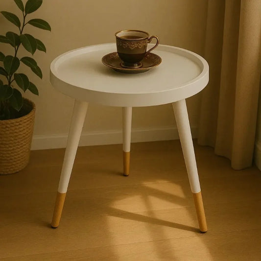 Minimalist Walnut Top End Table